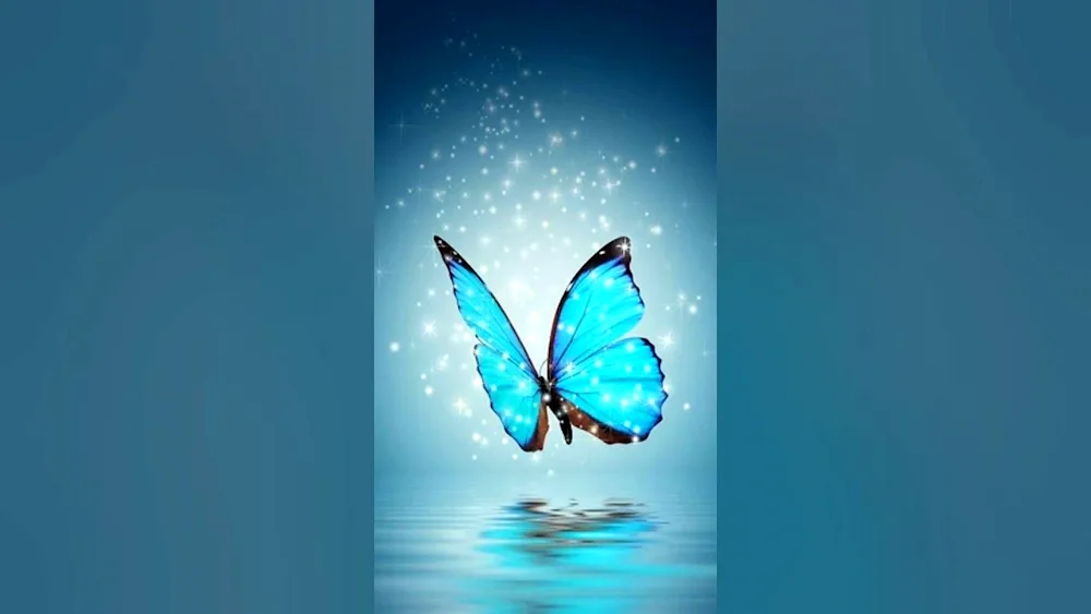 Beautiful background with butterflies