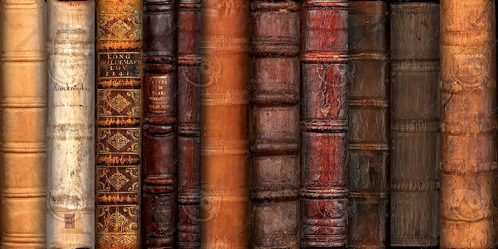 Old book background with books