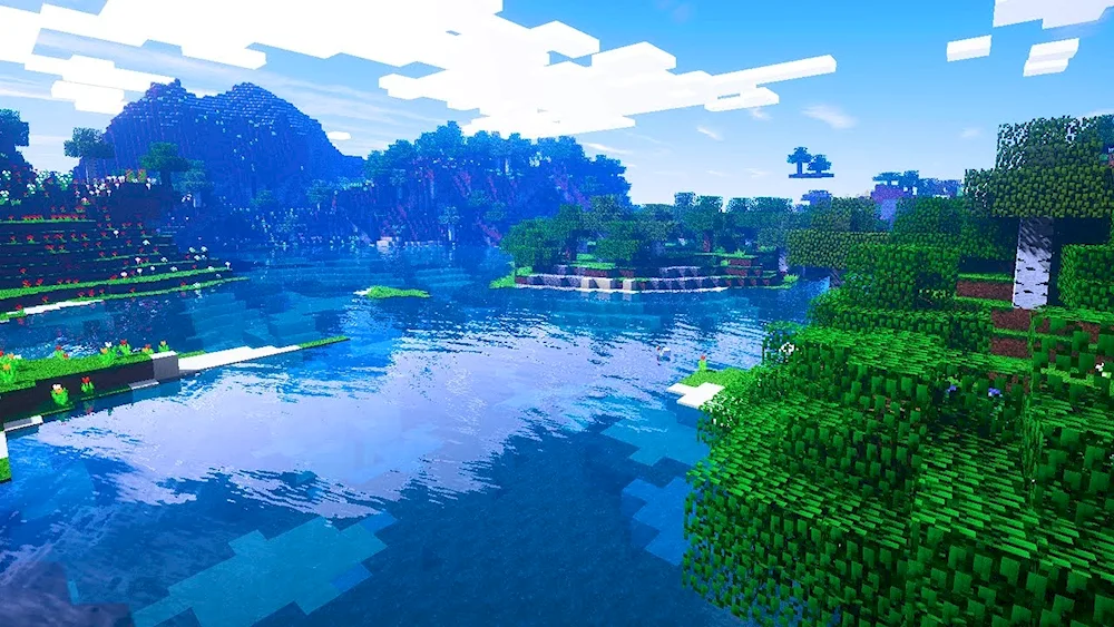 Beautiful landscape in MAINCRAFT