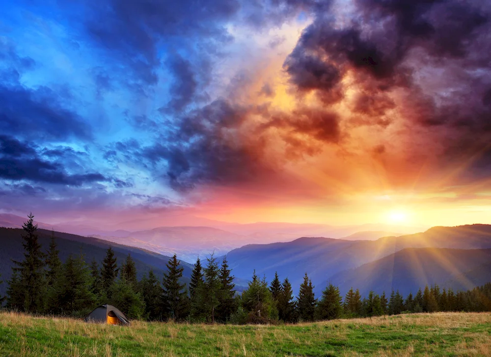 Mountain sunrise