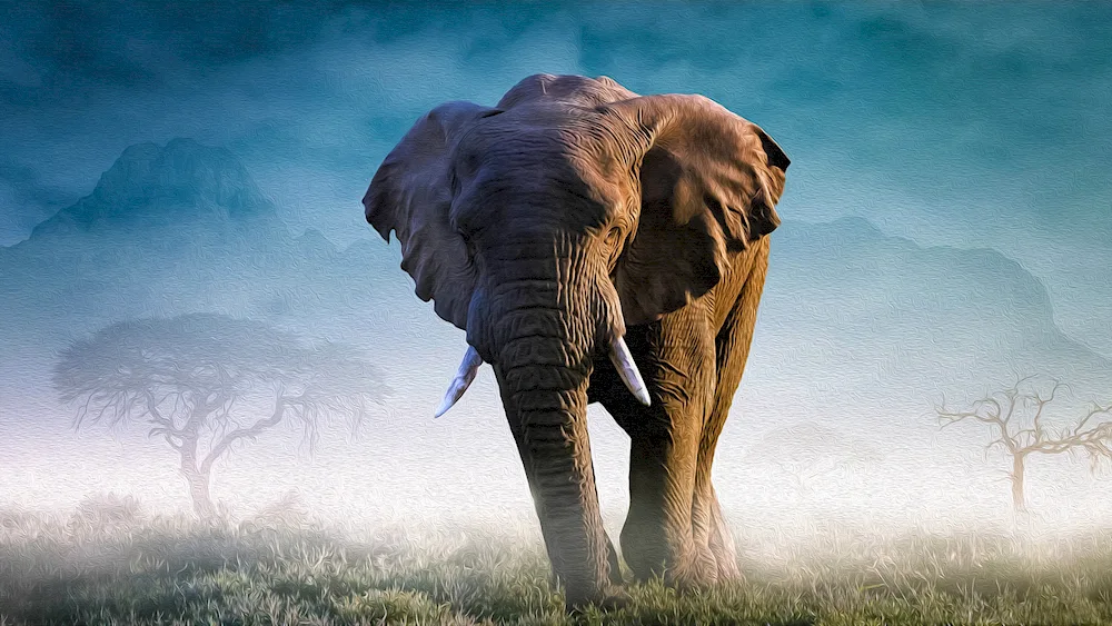 Beautiful elephants