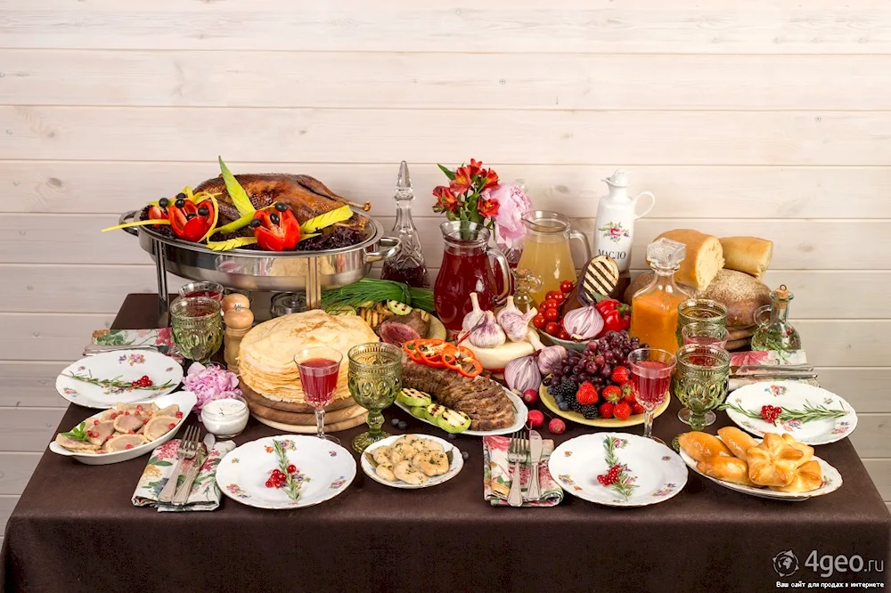 Chic table with Food