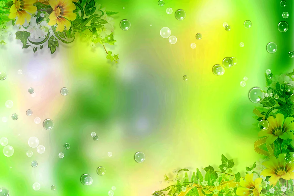 Light green background