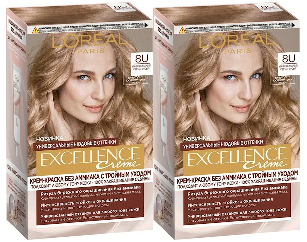 Loreal Excellence colour palette 8