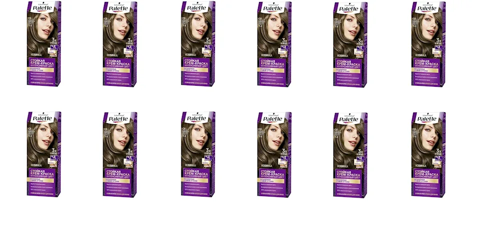 Palette hair dye chocolate shades