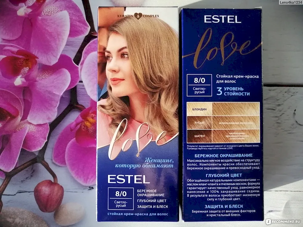 Estel Love hair dye palette 7 1 colour