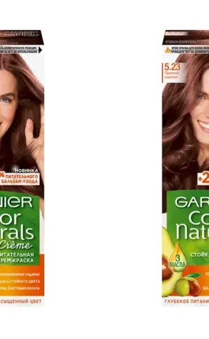 Garnier Color naturals 6 Hazelnut hair dye.