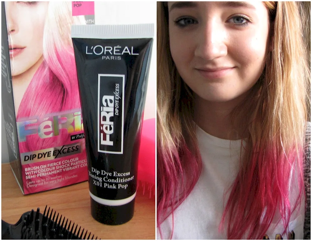 Megan Fox with pink hair