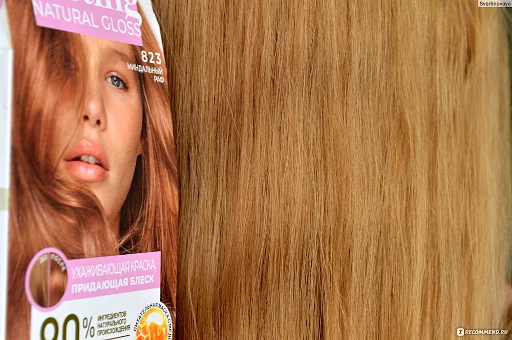 Almond hair dye