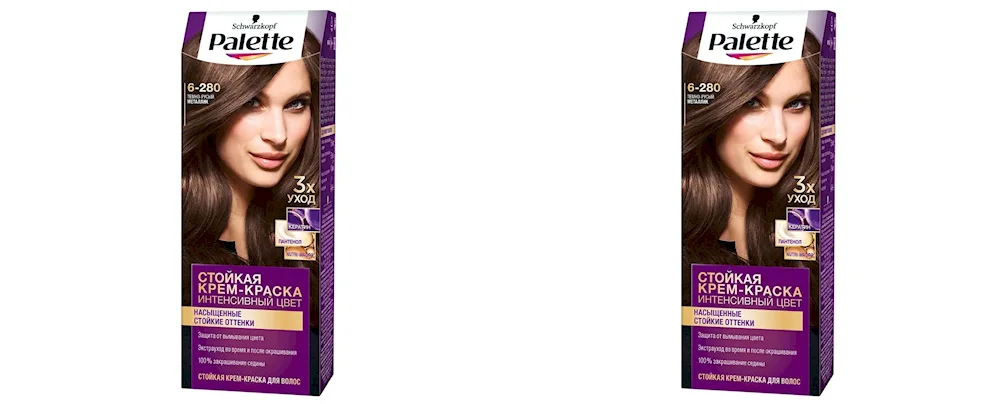 Palette hair dye dark metallic blonde