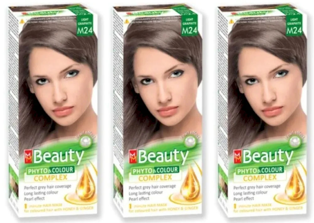 Light graphite hair dye