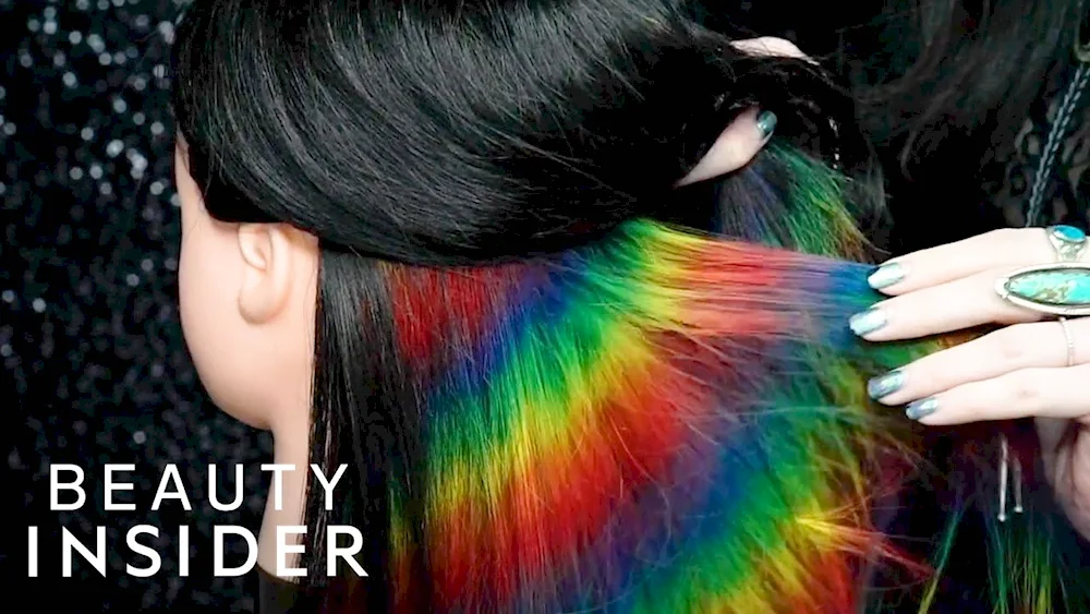 Beautiful dyed hair