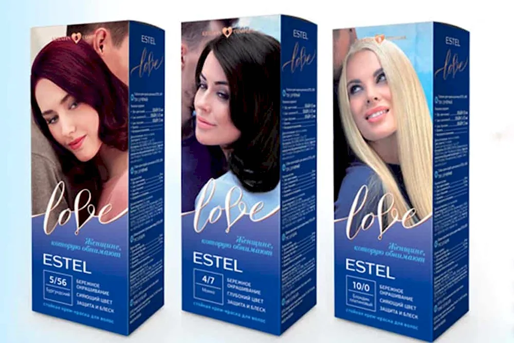 Estel Love hair dye palette