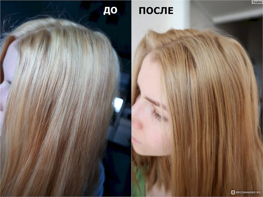 Toning blonde hair mask