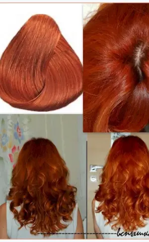 Estel red hair dye palette