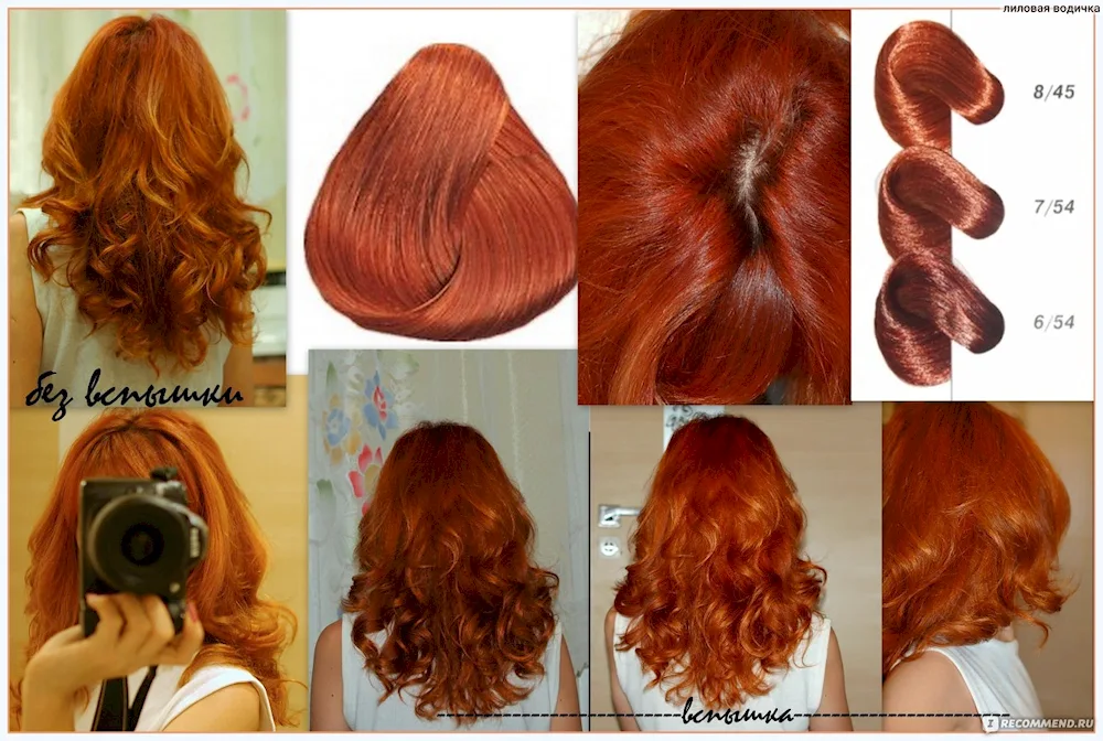 Estel red hair dye palette
