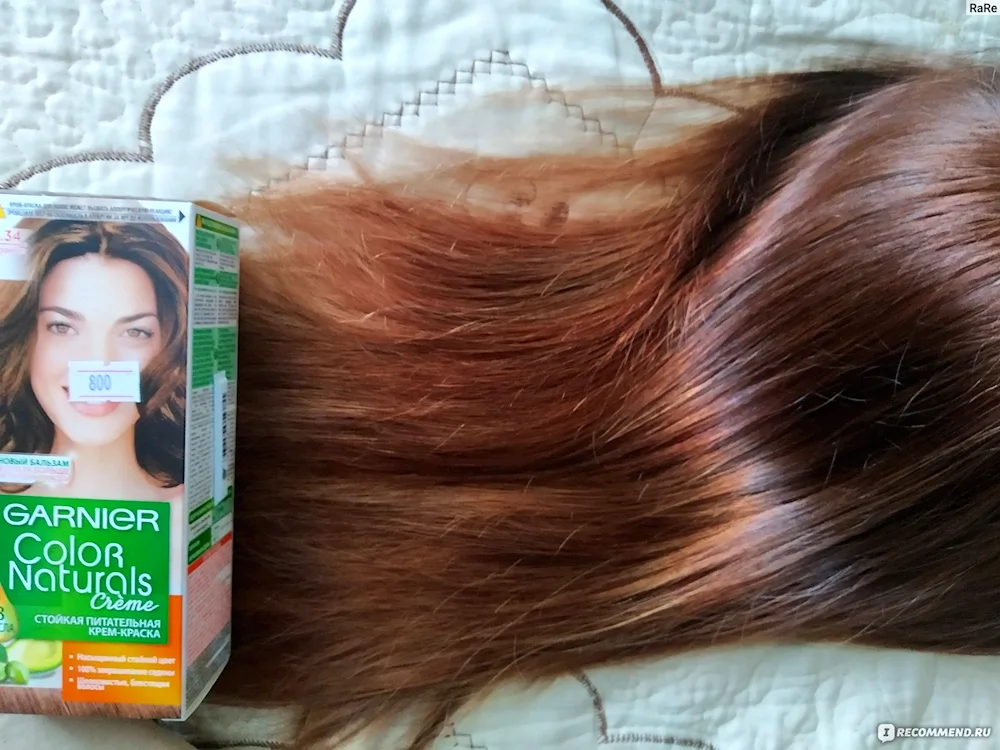 Caramel hair dye