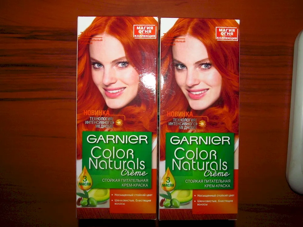 Garnier hair dye red shades