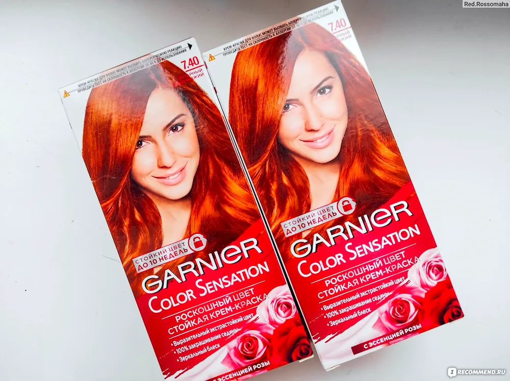 Red hair colour shades