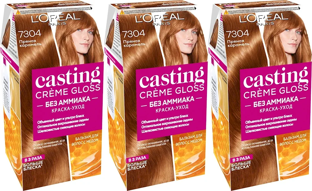 Loreal hair dye casting 7304