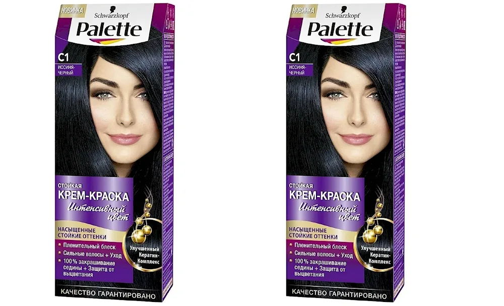Palette black hair dye