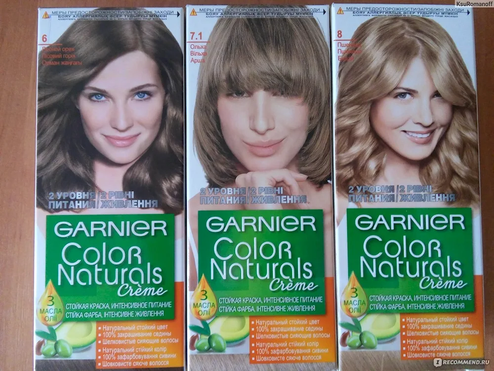 Garnier Colour palette