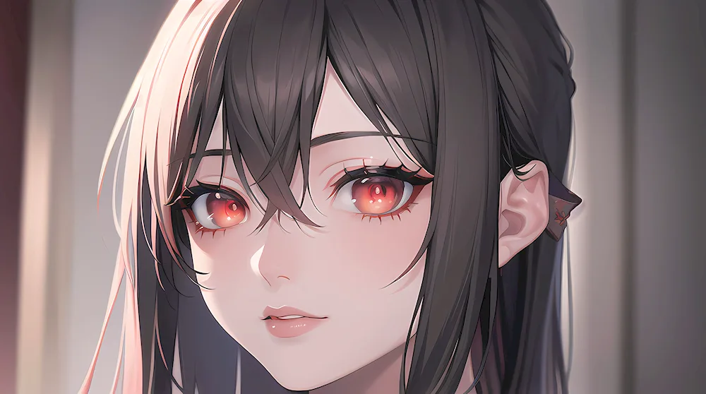 Anime red eyes