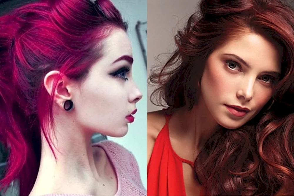 Red hair shades