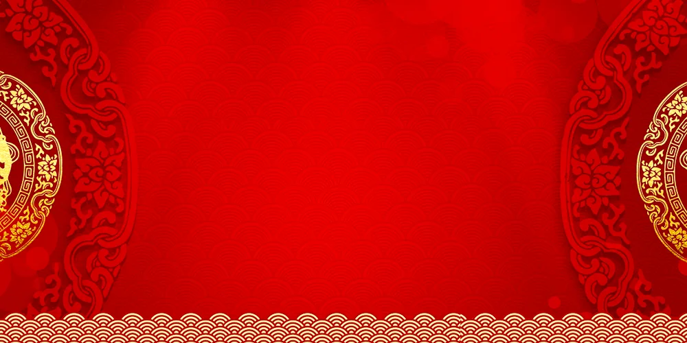 Red ornament background