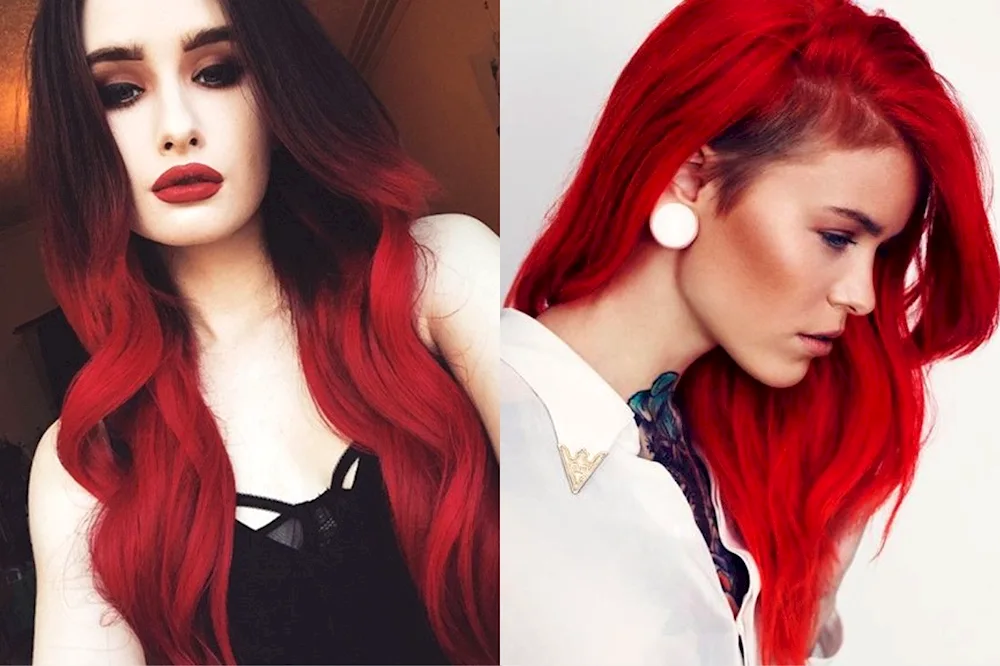 Red hair colour