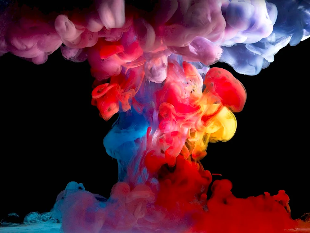 Colourful smoke