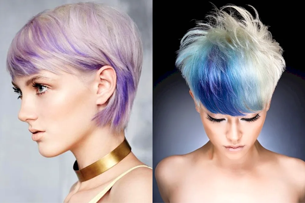 Creative colouring for short hair