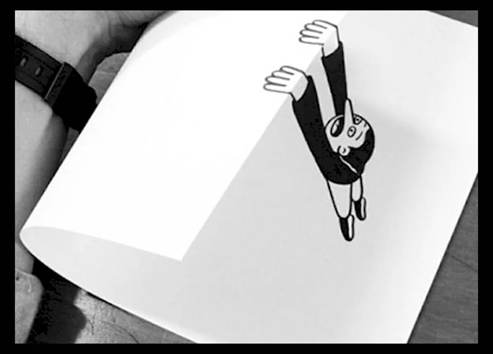 Creative drawings on paper