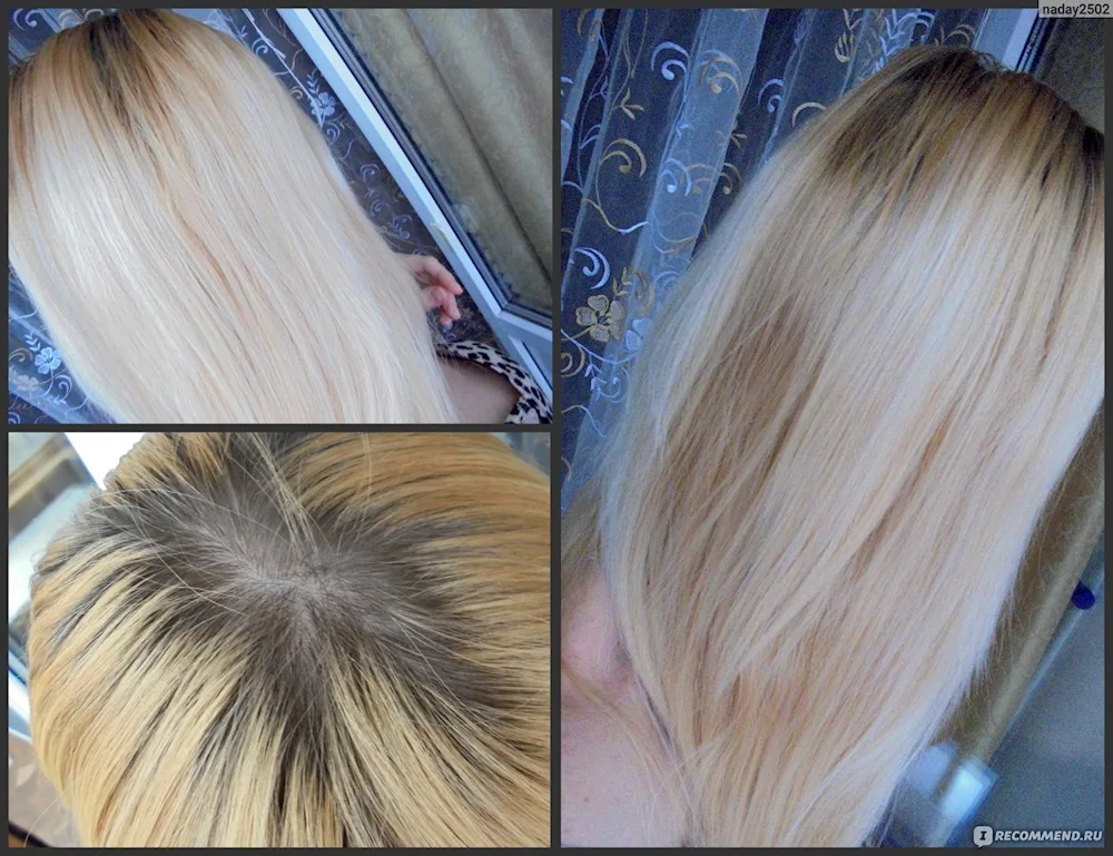 Creamy hair colour without yellowing