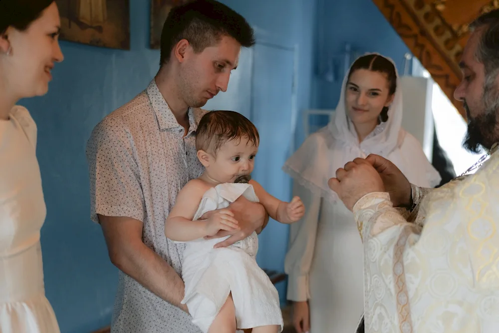 Baptism of a boy