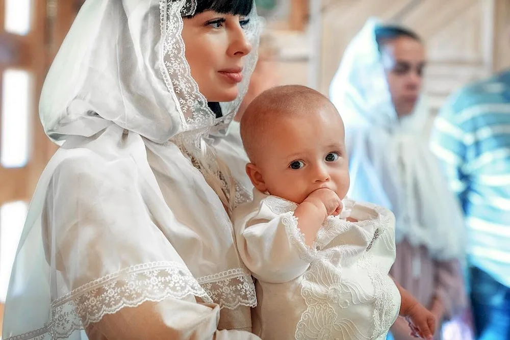 Baptism of Ermolaeva's son