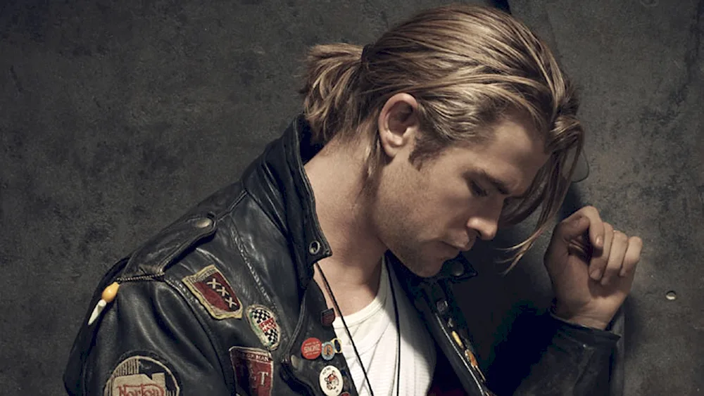 Chris Hemsworth with long hair
