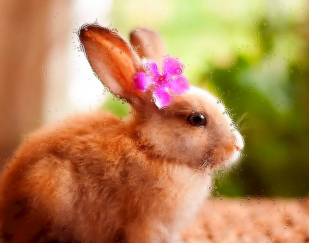 Decorative lop-eared rabbit