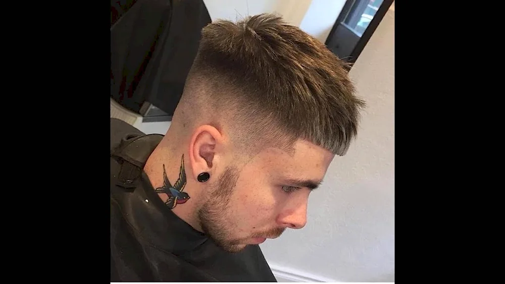 Caesar fade haircut