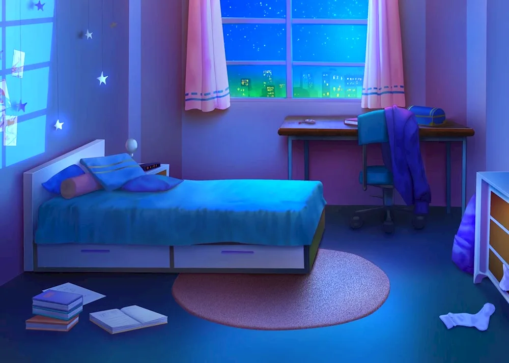 Bedroom at night