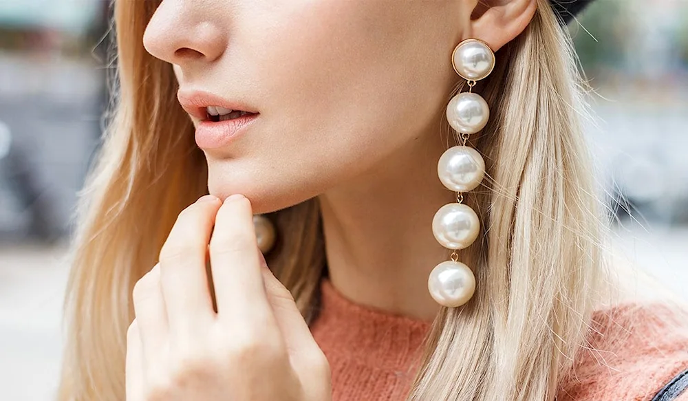 Large earrings