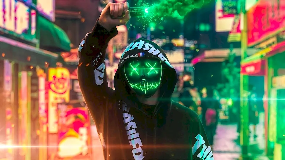 Cool masked man