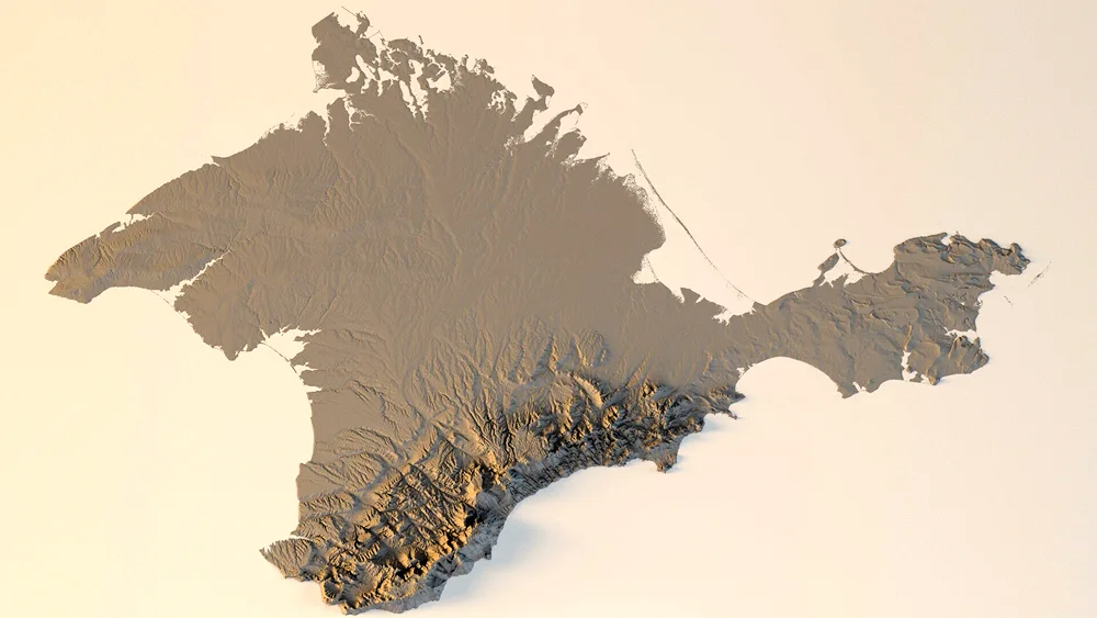 Crimean peninsula outline