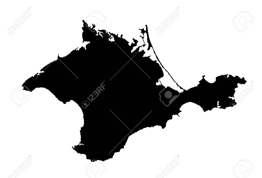 Crimean Peninsula outline