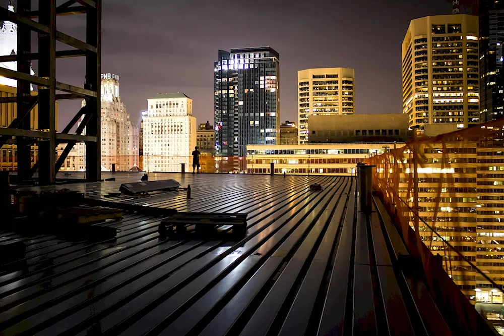 City from the roof