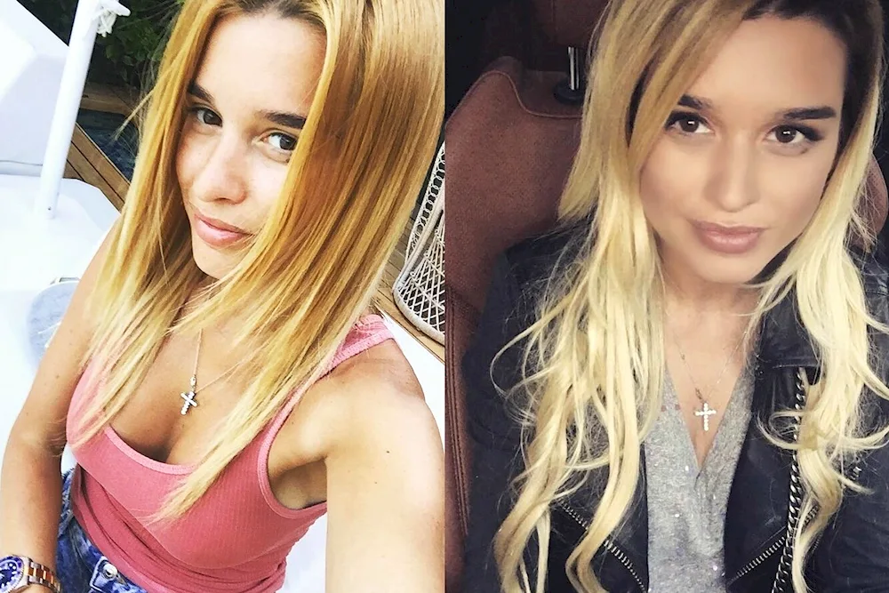 Ksenia Borodina blonde hair