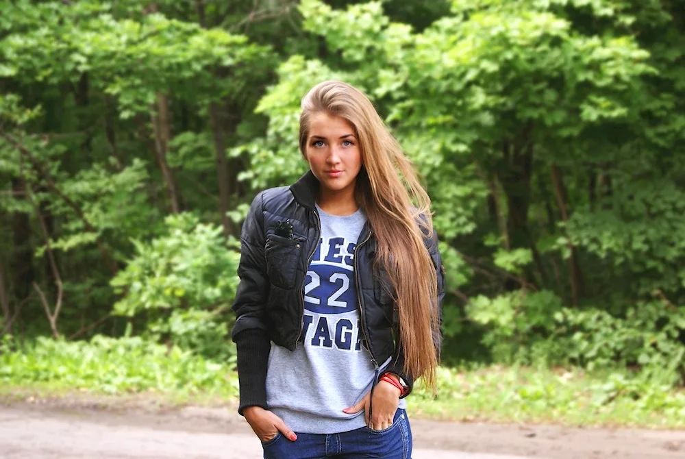 Ksyusha Kutasevich Long Hair