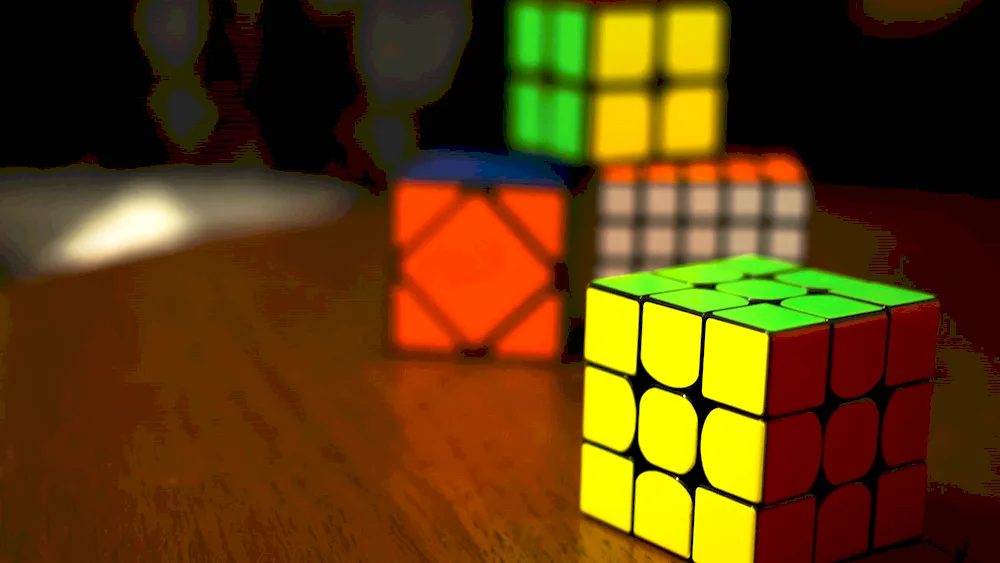 Black Rubik's cube 3x3