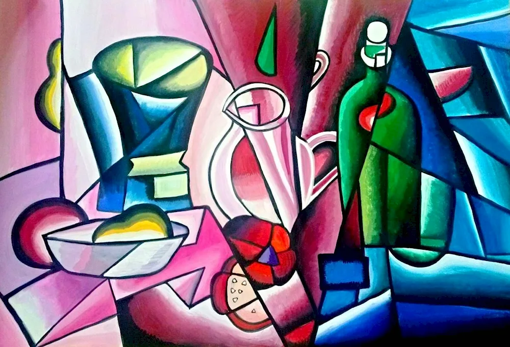 Cubism still life Picasso