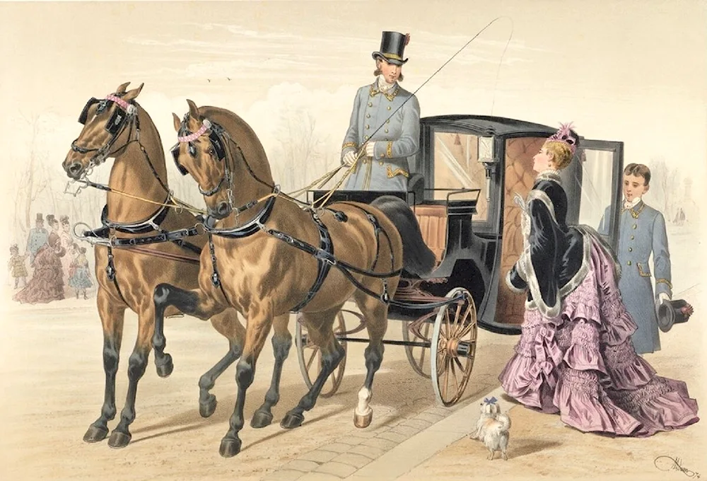 The coachman's carriage of the 19th century